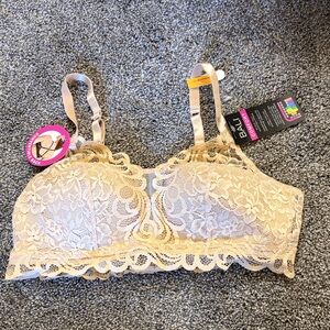 NWT Bali Women's Lace Bralette - Tan